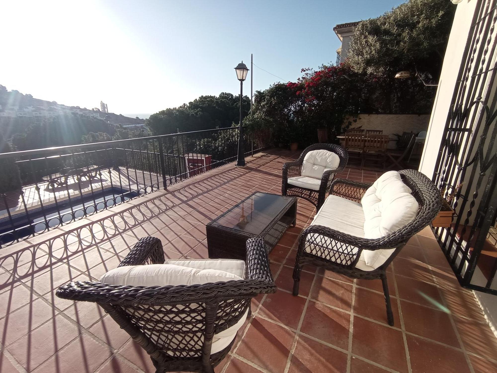 Apartamento En Villa Con Piscina Málaga Eksteriør bilde